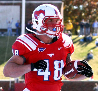SMU running back Zach Line 